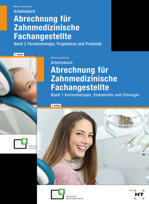 Abrechnung für Zahnmedizinische Fachangestellte /Paket (bestehend aus Bd. 1: Kariestherapie, Endodontie und Chirurgie und Bd. 2:  Parodontologie, Prophylaxe und Prothetik)