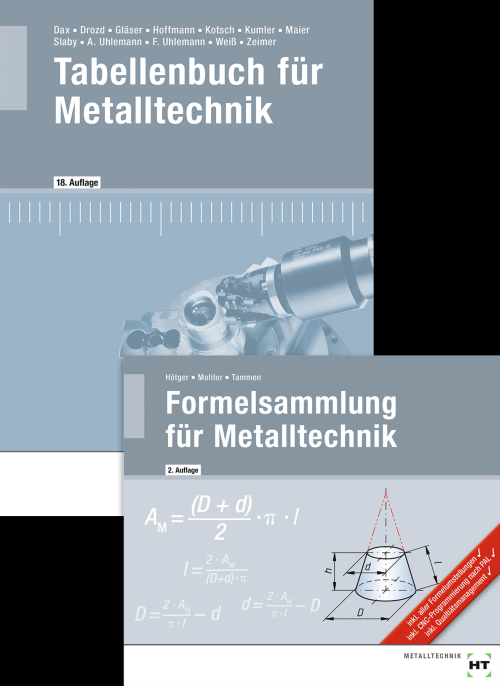 Tabellenbuch für Metalltechnik und Formelsammlung für Metalltechnik / Paket